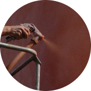 Aplicación de corcho proyectado